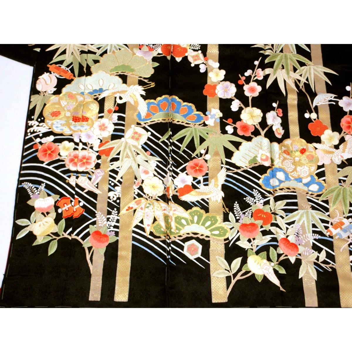 【未使用品】仮縫　振袖　刺繍加工