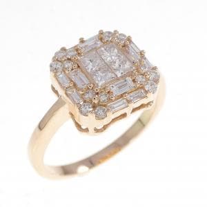 K18PG ダイヤモンド リング 0.65CT
