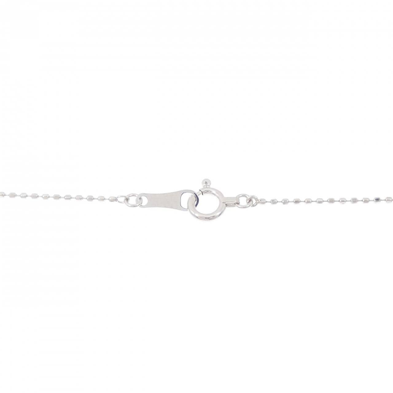 K18WG ダイヤモンド ネックレス 0.19CT