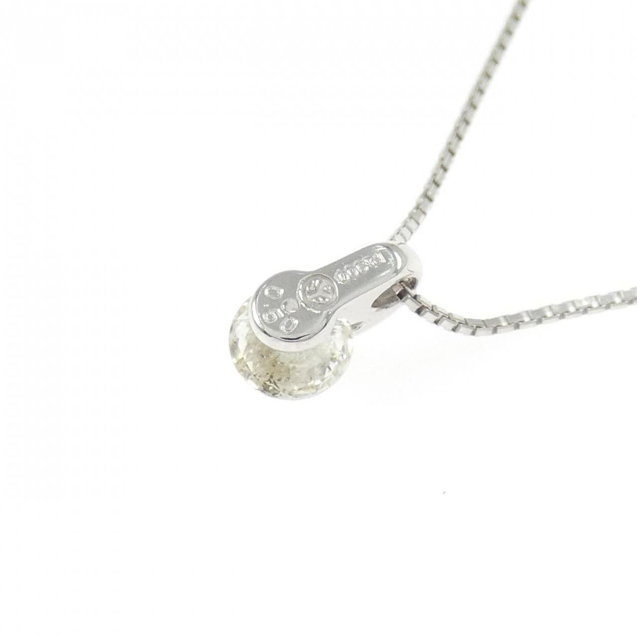 PT900 ソリティア ダイヤモンド ネックレス 0.50CT