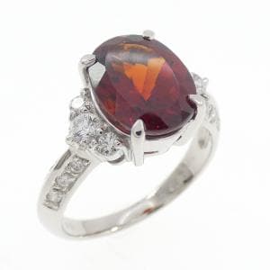 PT900 ガーネット リング 3.72CT