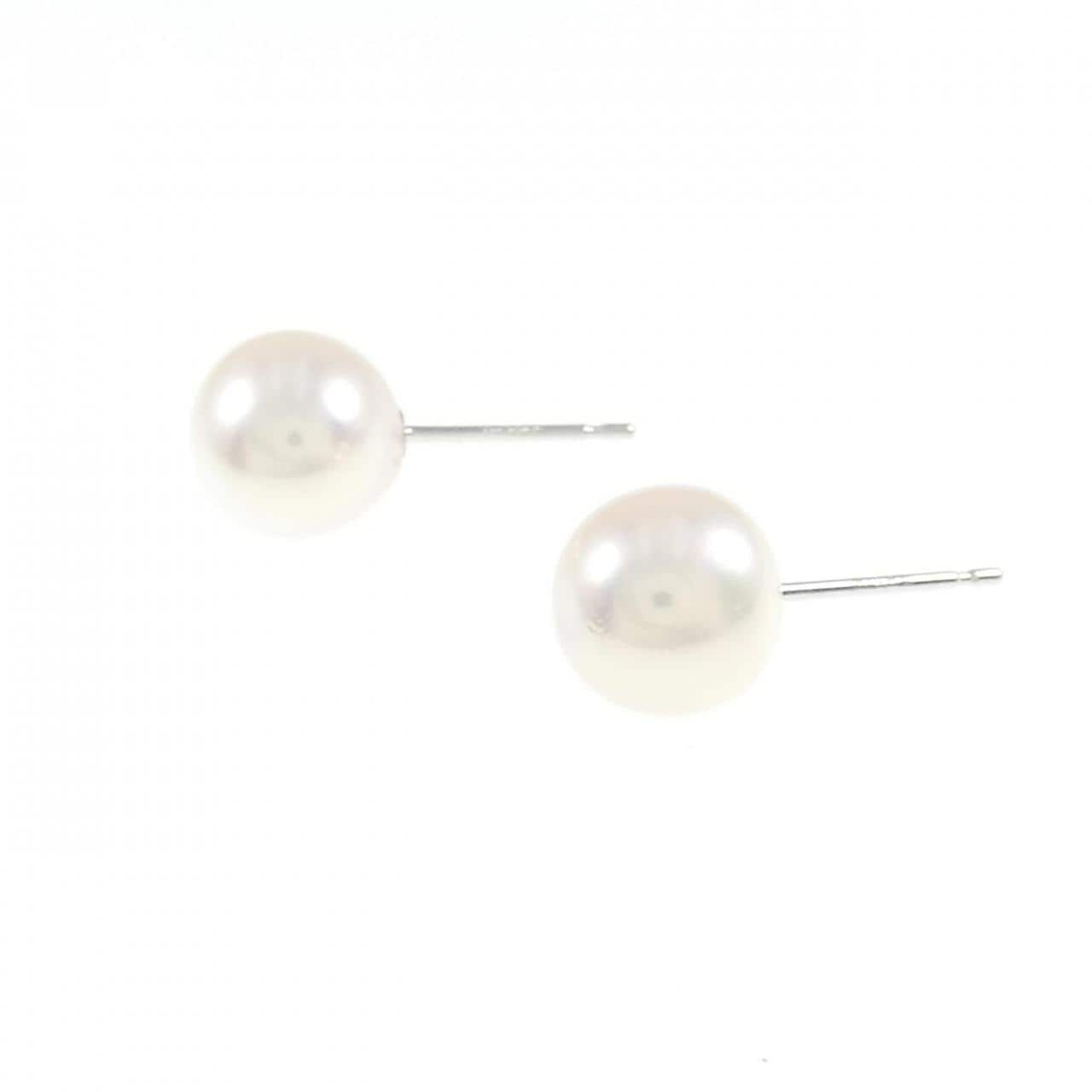 K14WG Akoya pearl earrings 7.5mm
