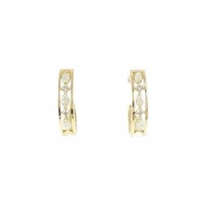 【新品】K18YG ダイヤモンド ピアス 0.24CT