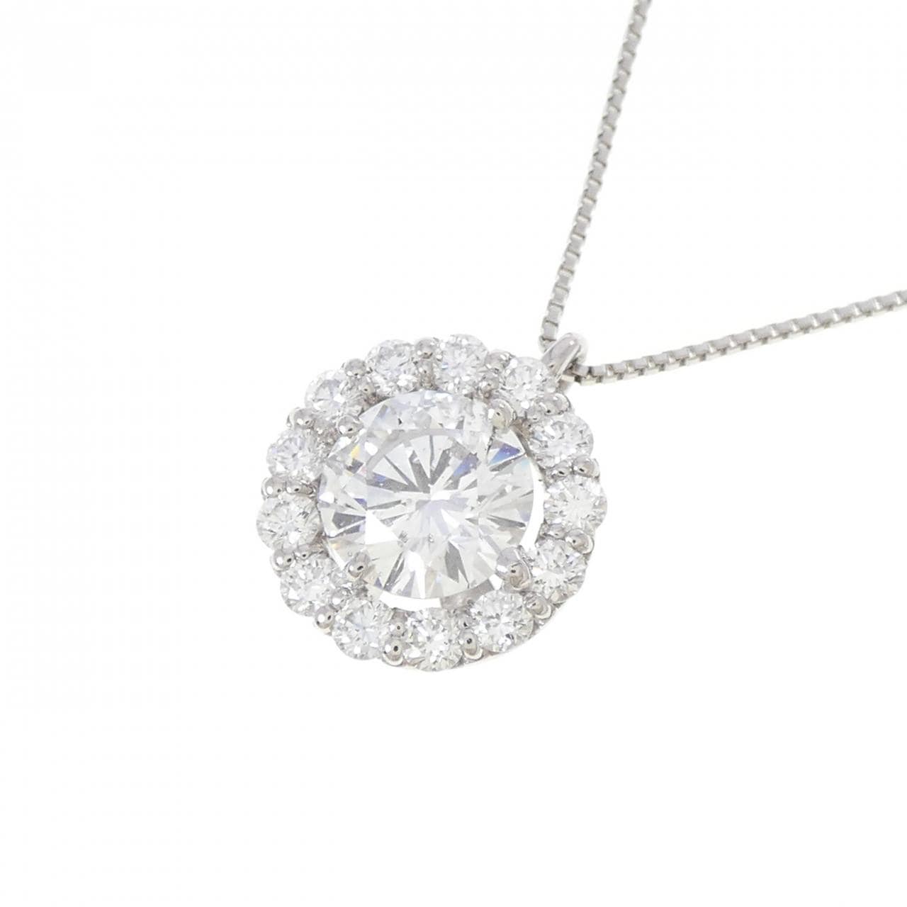 PT900/PT850 ダイヤモンド ネックレス 0.856CT E SI2 VG