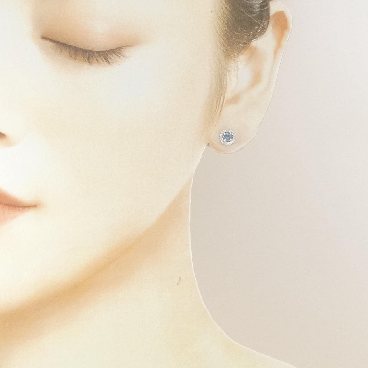 PT900 サファイヤ ピアス 0.38CT