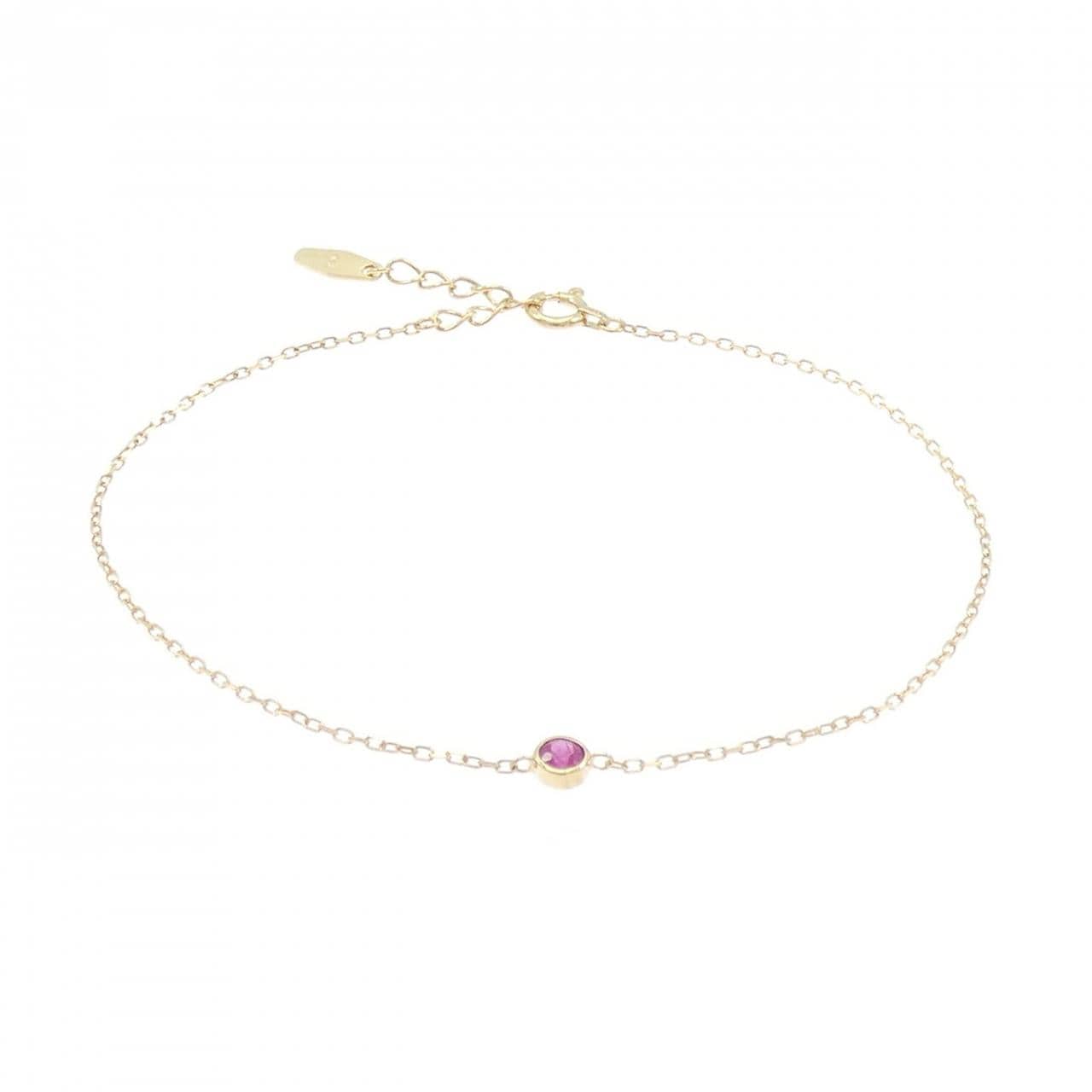 K18YG ルビー ブレスレット