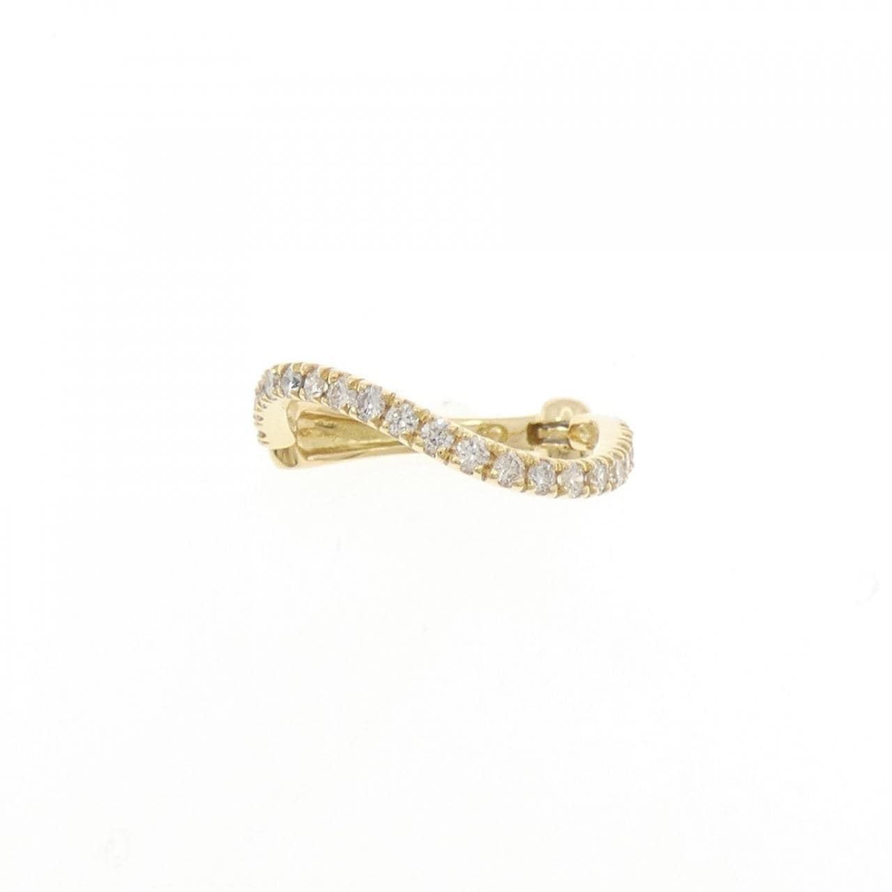 K18YG ダイヤモンド イヤーカフ 0.23CT 片耳