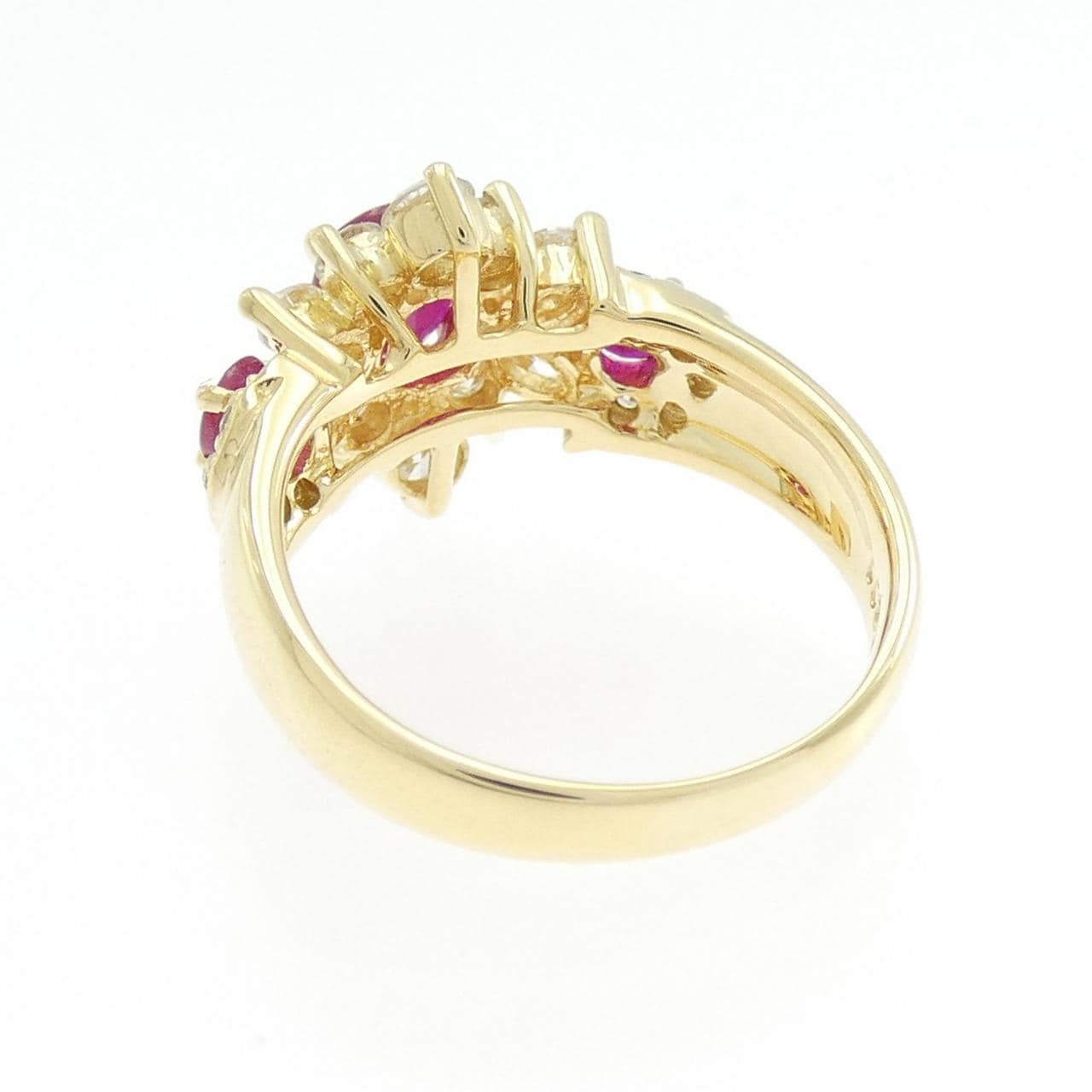 K18YG ルビー リング 1.00CT