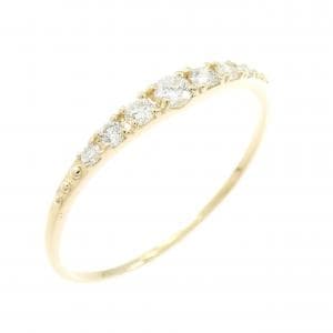 【リメイク】K18YG ダイヤモンド リング 0.15CT
