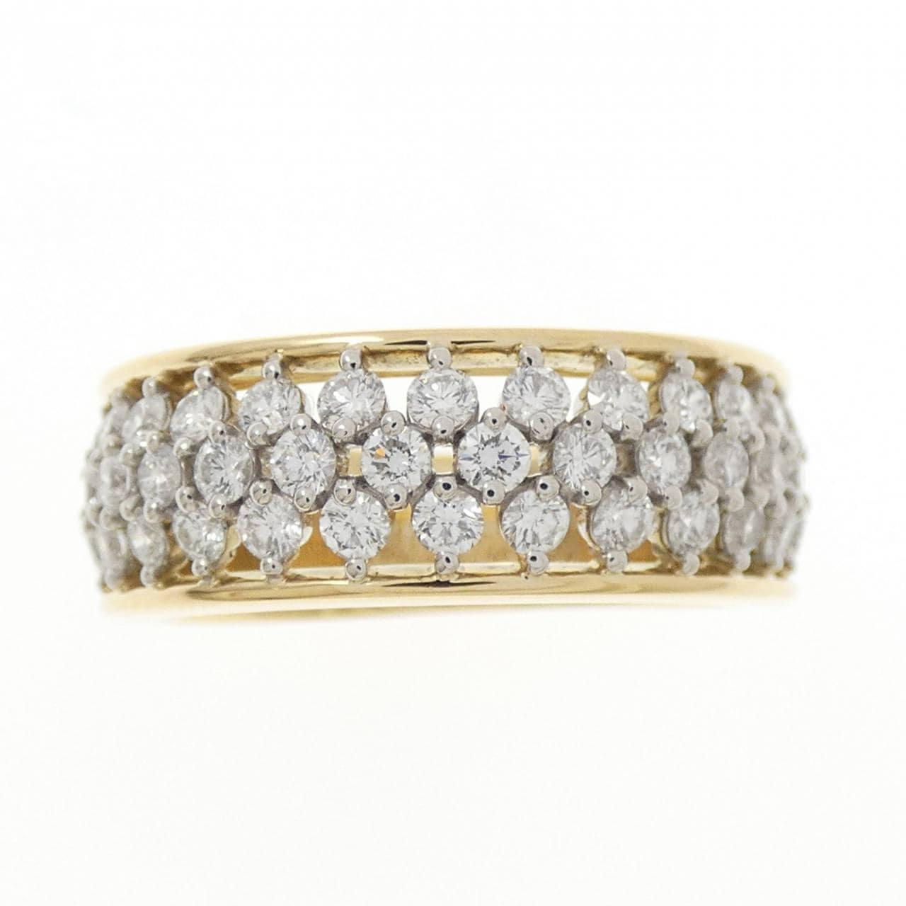 K18YG/PT900 ダイヤモンド リング 0.99CT
