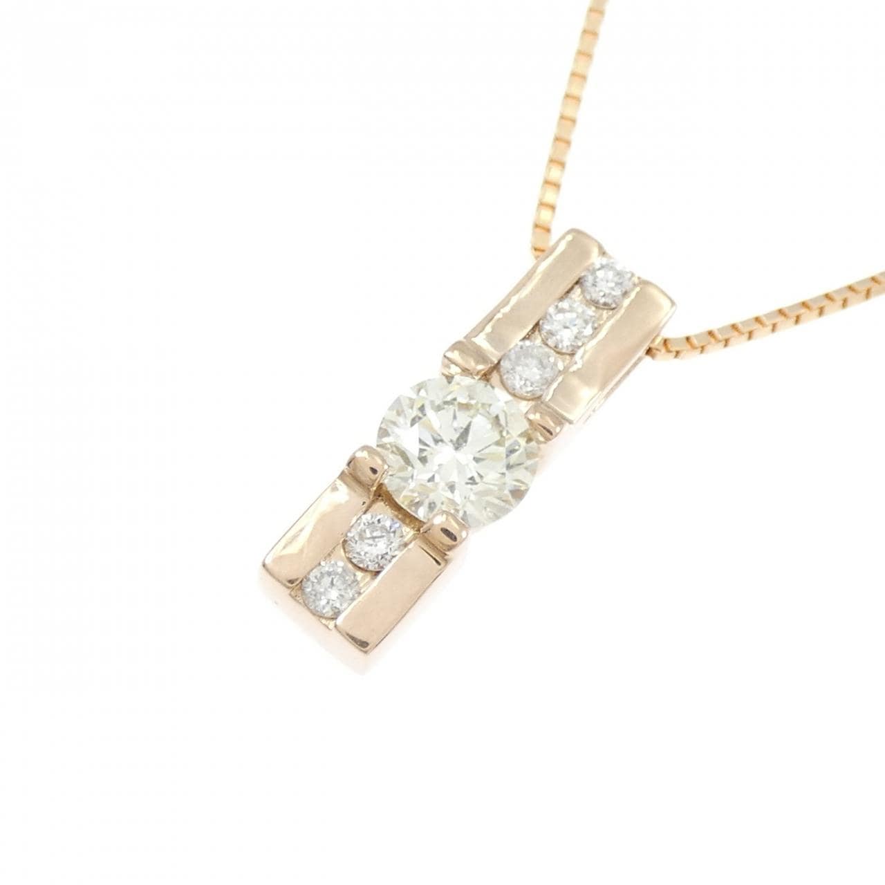 K18PG ダイヤモンド ネックレス 0.426CT