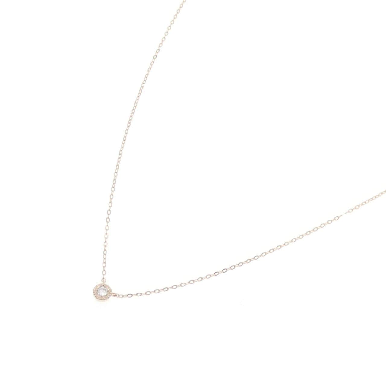 K18PG ダイヤモンド ネックレス 0.03CT