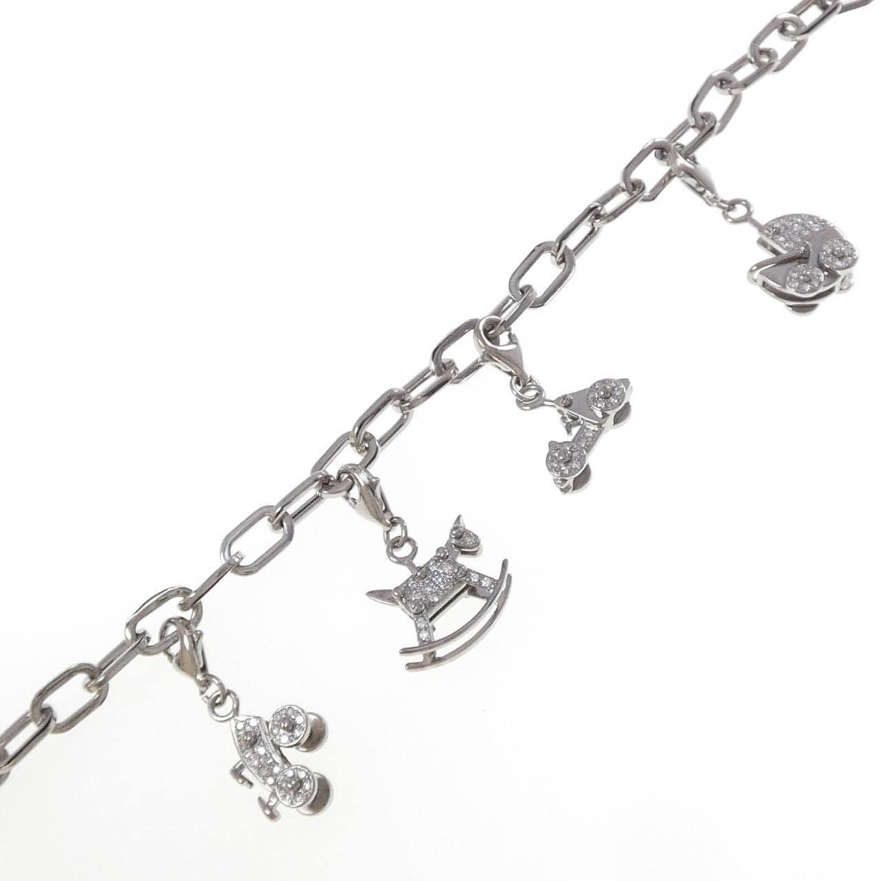 K18WG ダイヤモンド ブレスレット 0.31CT