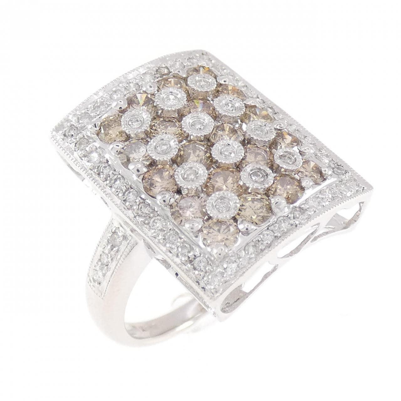 K18WG ダイヤモンド リング 1.50CT
