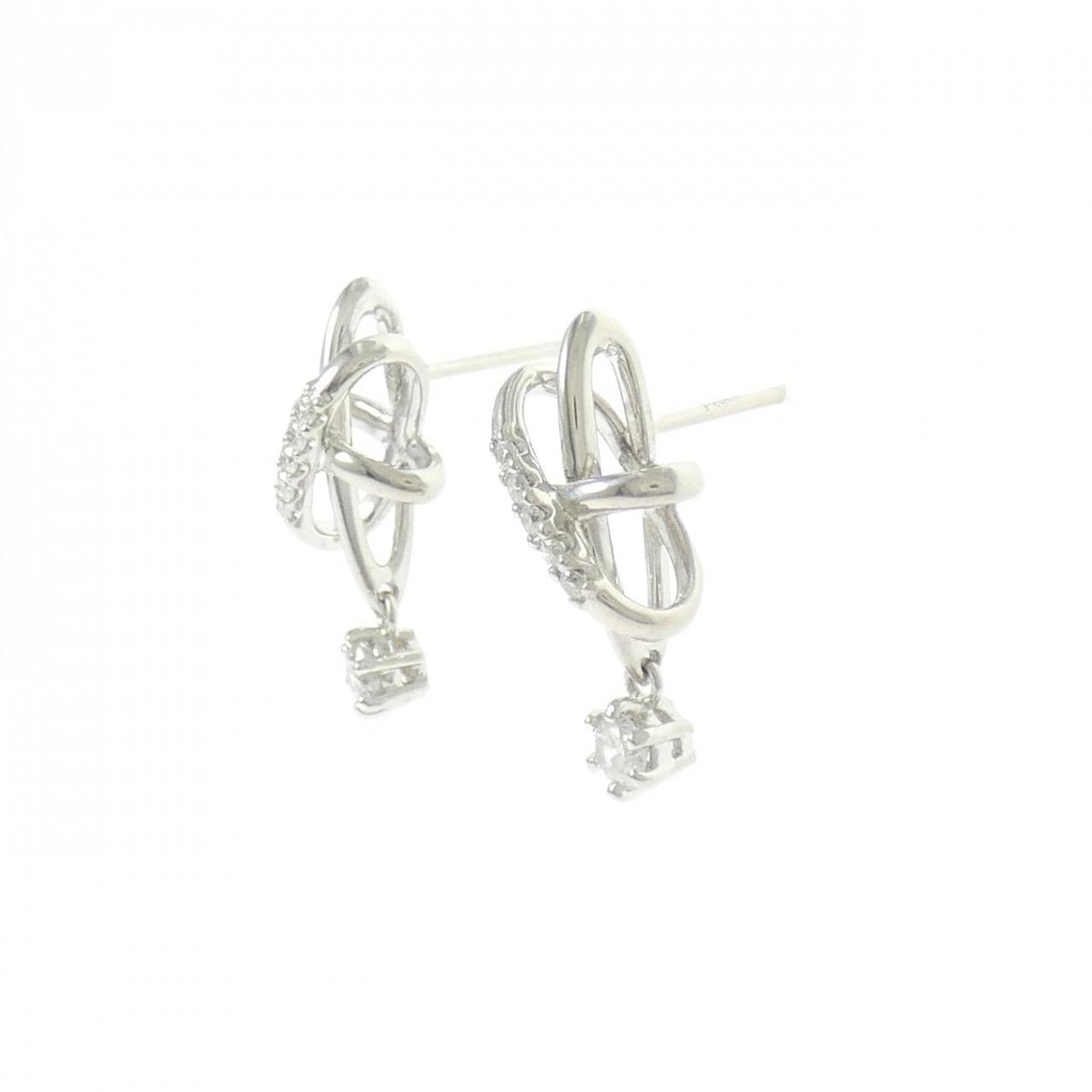 PT900 ダイヤモンド ピアス 0.32CT