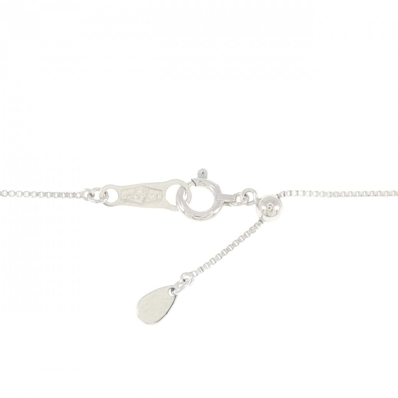 K18WG クロス ダイヤモンド ネックレス 0.21CT