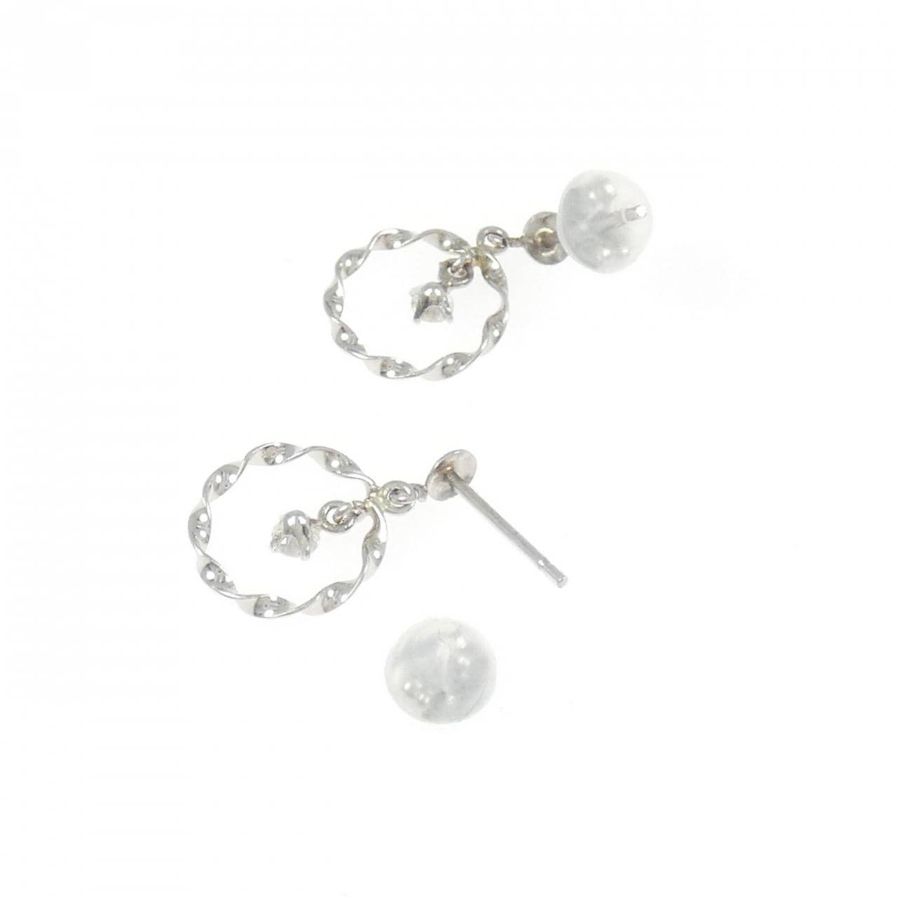 PT900 ダイヤモンド ピアス