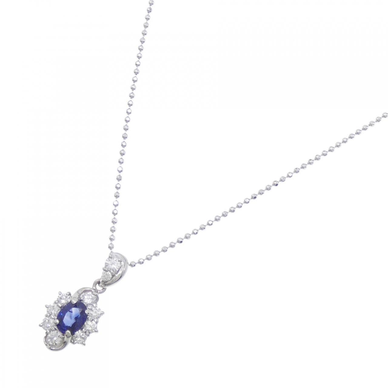 PT Sapphire Necklace 0.64CT