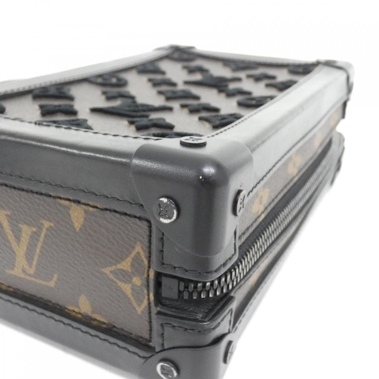 LOUIS VUITTON Monogram塔夫绸垂直柔软 Trunk M45044 单肩包