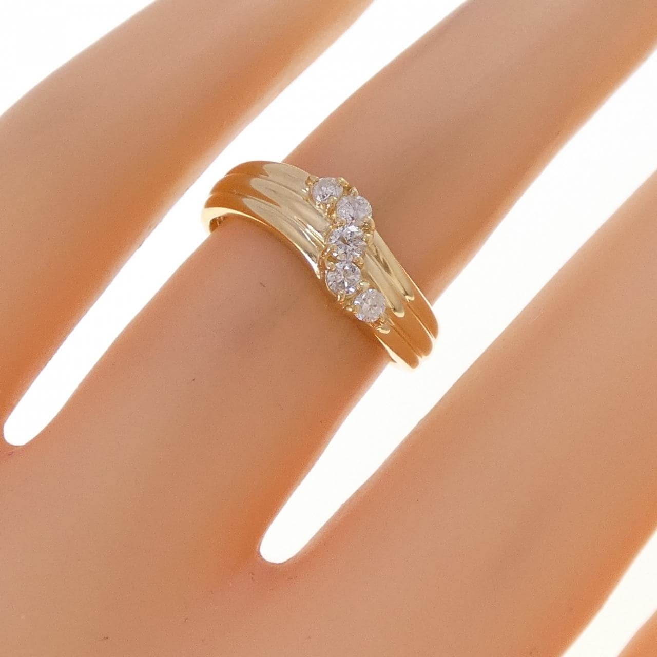 K18YG ダイヤモンド リング 0.20CT