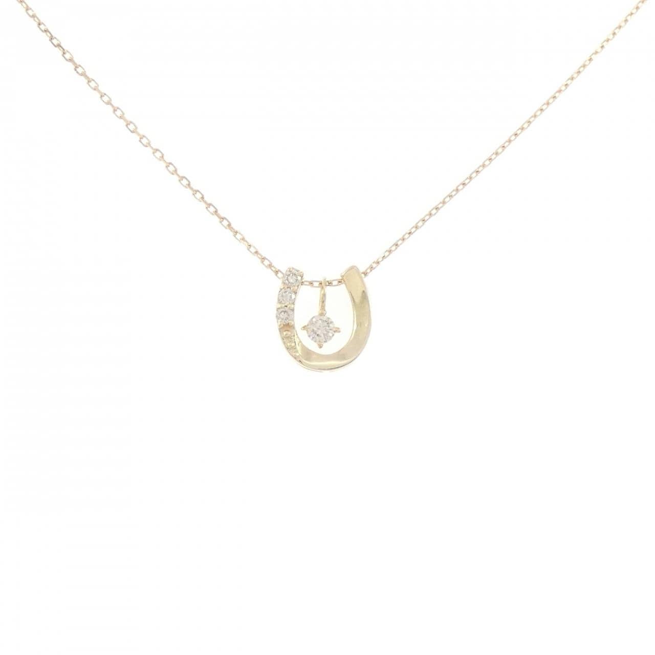 K10YG ダイヤモンド ネックレス 0.04CT