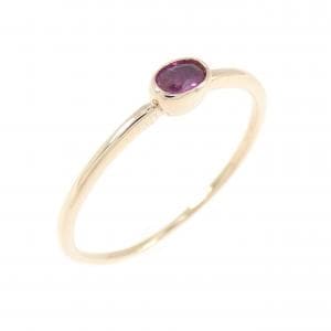 K18PG ルビー リング 0.17CT
