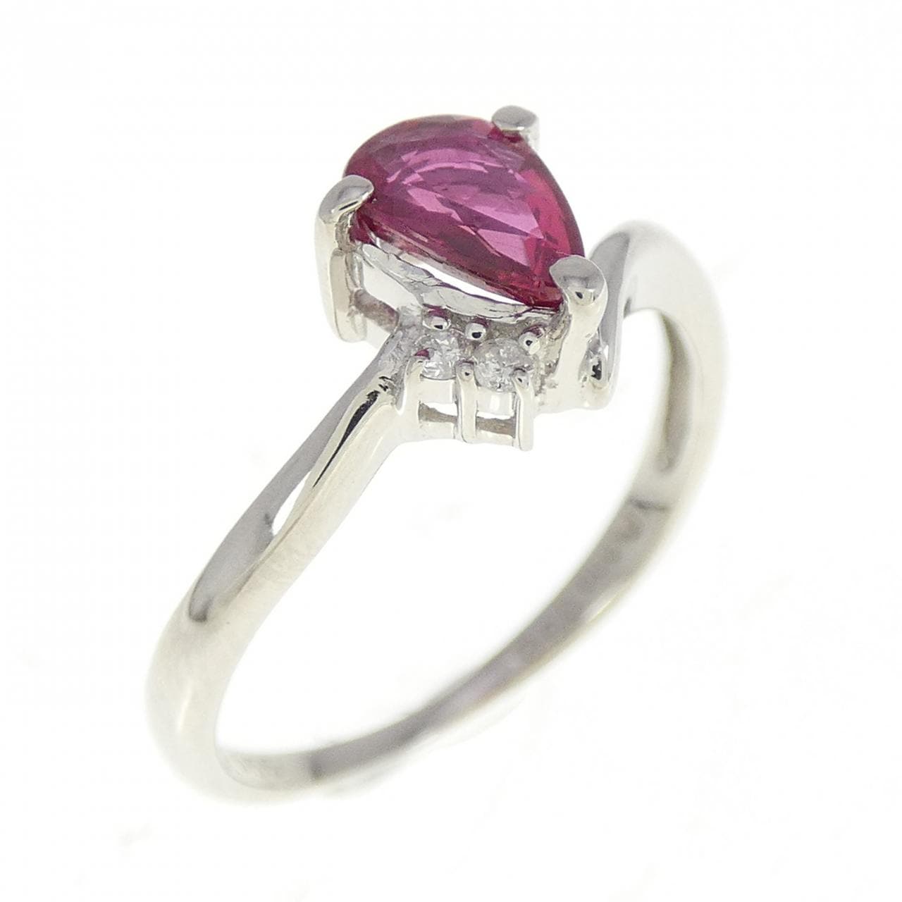PT900 ルビー リング 0.55CT