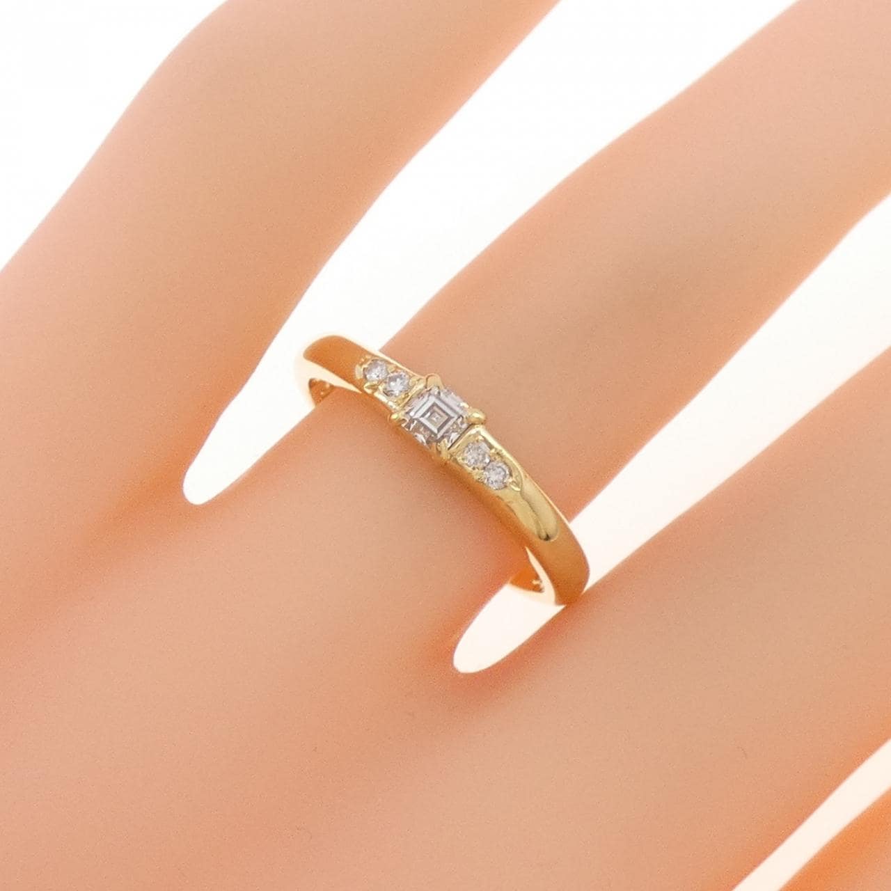 750YG ダイヤモンド リング 0.16CT