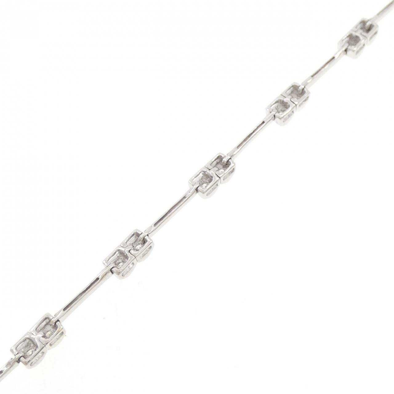 K18WG Diamond bracelet 0.88CT