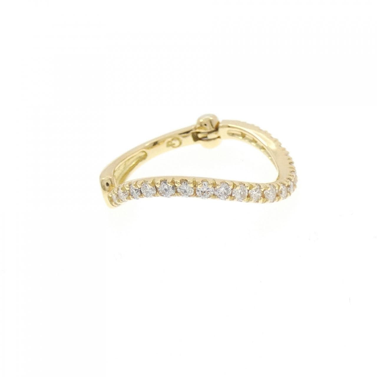 K18YG ダイヤモンド イヤーカフ 0.23CT 片耳