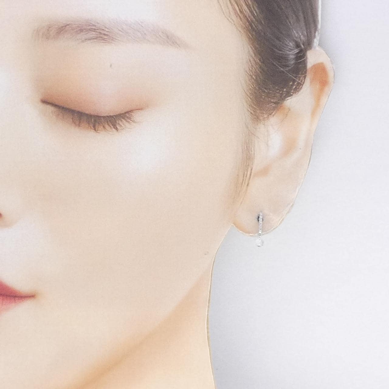 K18WG ダイヤモンド ピアス 0.20CT