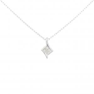 K18WG ダイヤモンド ネックレス 0.10CT