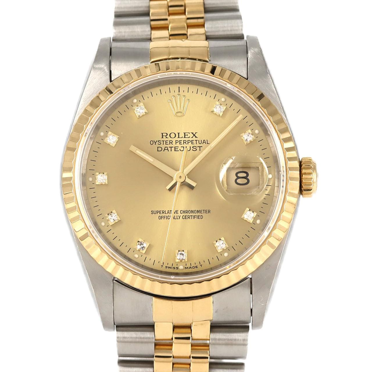 ロレックス デイトジャスト 16233G. SSxYG 自動巻 S番