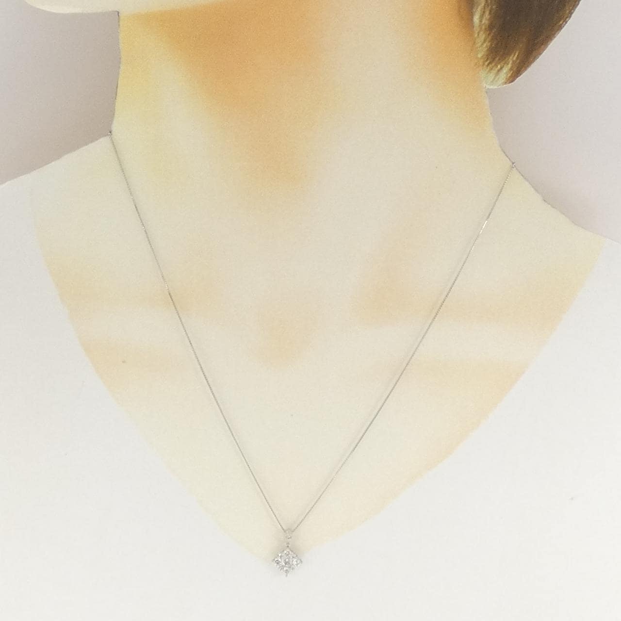 PT900/PT850 ダイヤモンド ネックレス 0.44CT