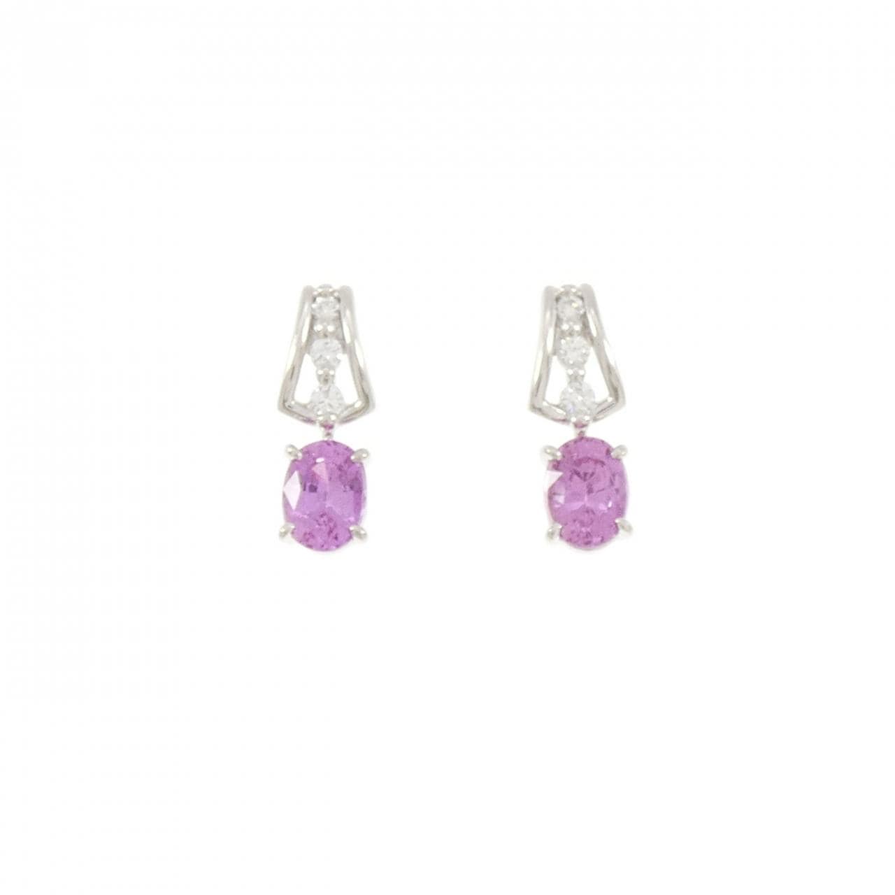 PT900 サファイヤ ピアス 1.85CT