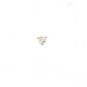 PT900 ソリティア ダイヤモンド ピアス 0.25CT 片耳