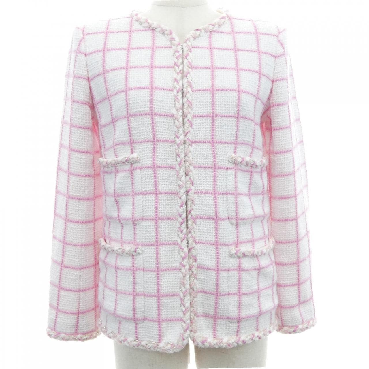 シャネル CHANEL LOOK38 P73947V65544 23C ノーカラージャケット