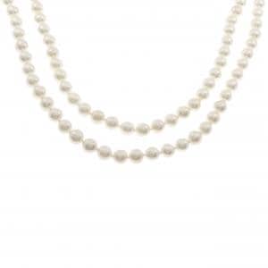シルバークラスプ アコヤパール ネックレス 7-7.5mm
