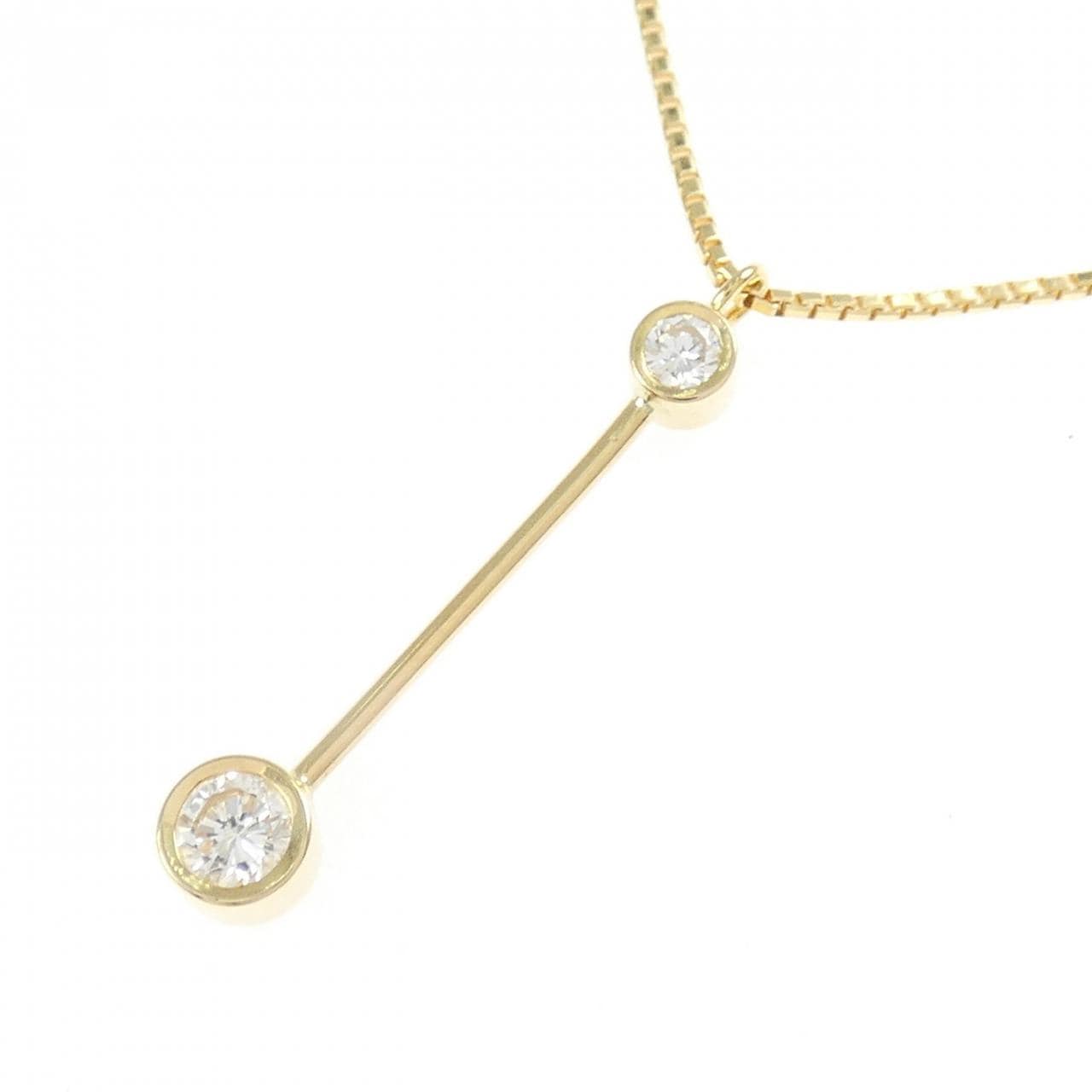 K18YG ダイヤモンド ネックレス 0.20CT