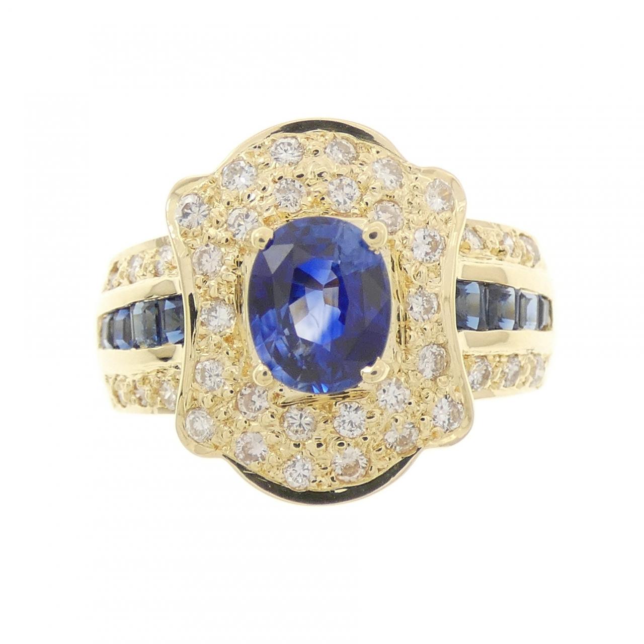 K18YG サファイヤ リング 0.92CT