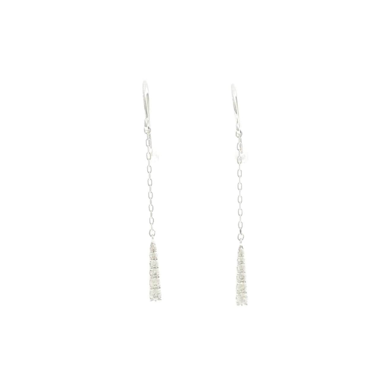 PT900 ダイヤモンド ピアス 0.20CT