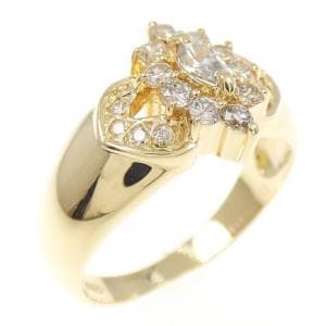 K18YG ダイヤモンド リング 0.12CT