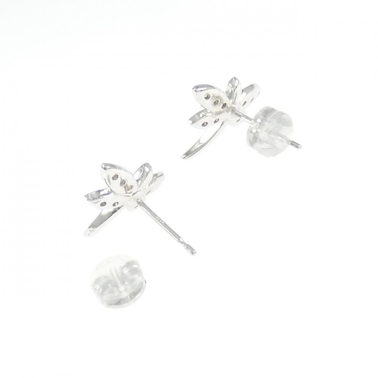 K18WG ダイヤモンド ピアス 0.22CT