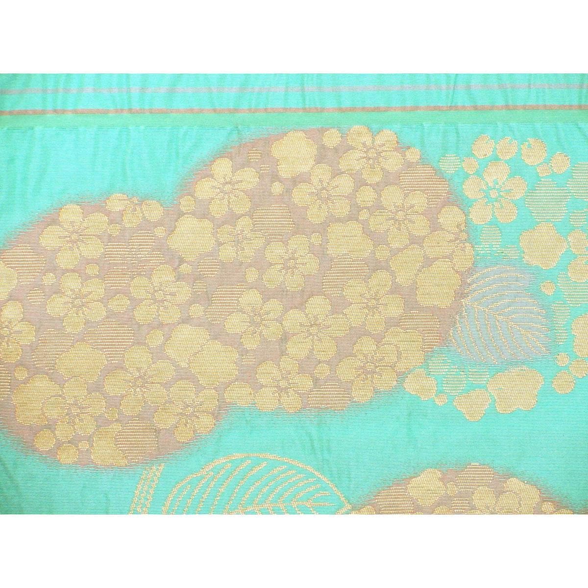 【未使用品】袋帯　しじら織　全通柄