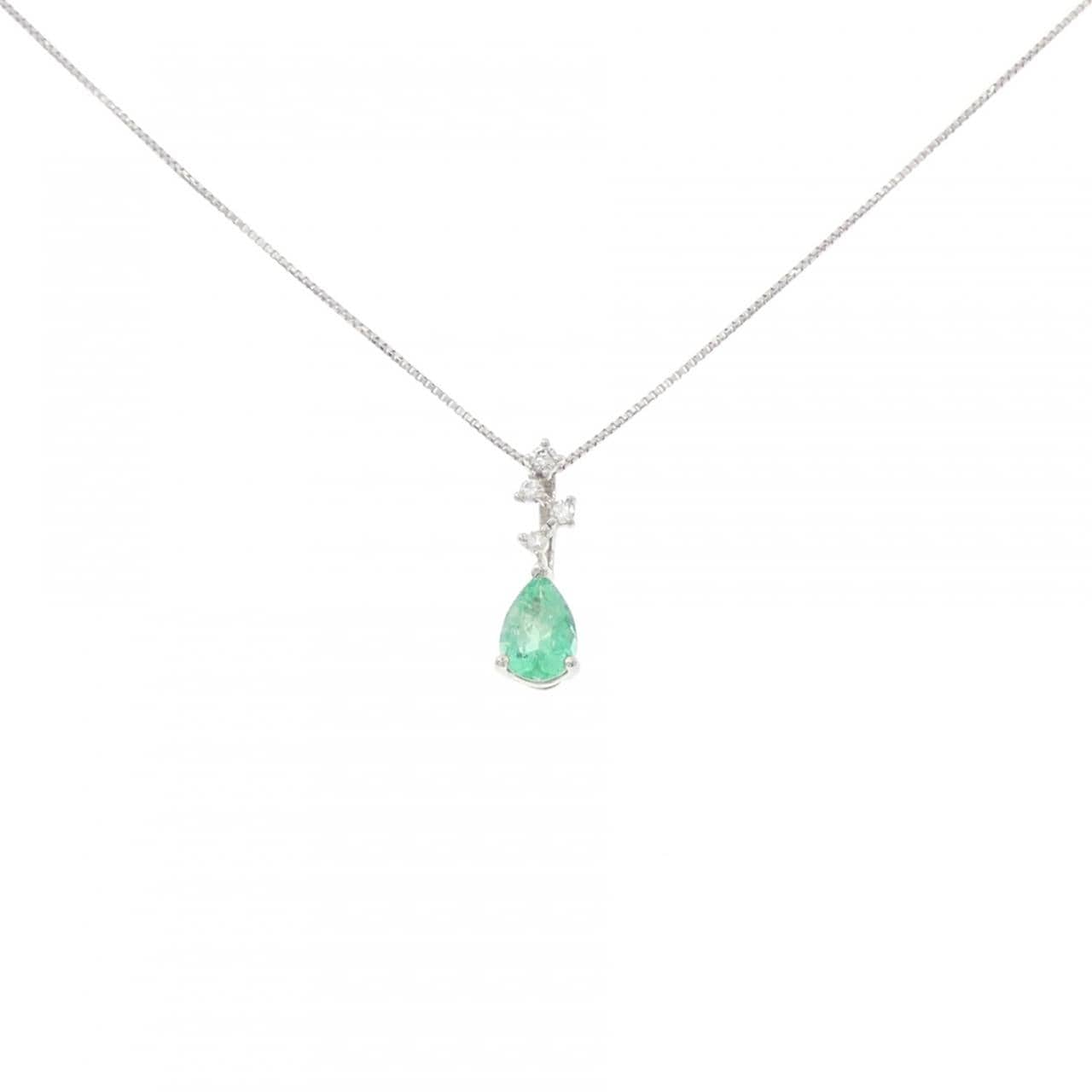 ジーエスティービー エメラルド ネックレス 0.40CT