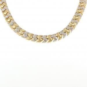 750YG/750WG ダイヤモンド ネックレス 1.62CT