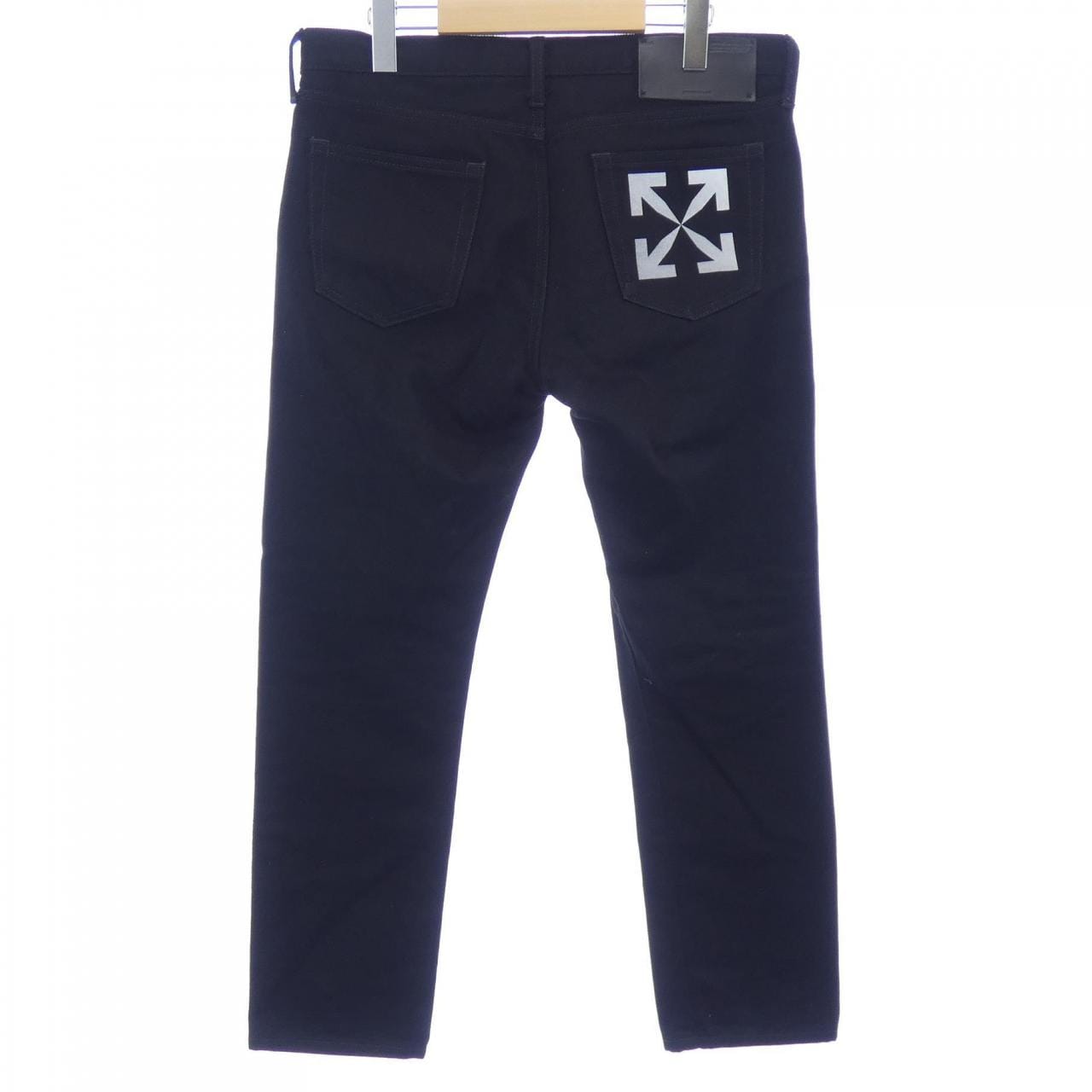 OFF-WHITE-White DMYA148C99DEN004 牛仔褲