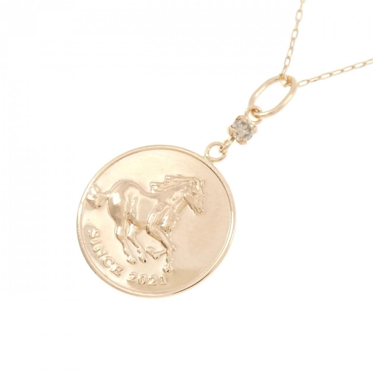 K18PG ダイヤモンド ネックレス 0.03CT