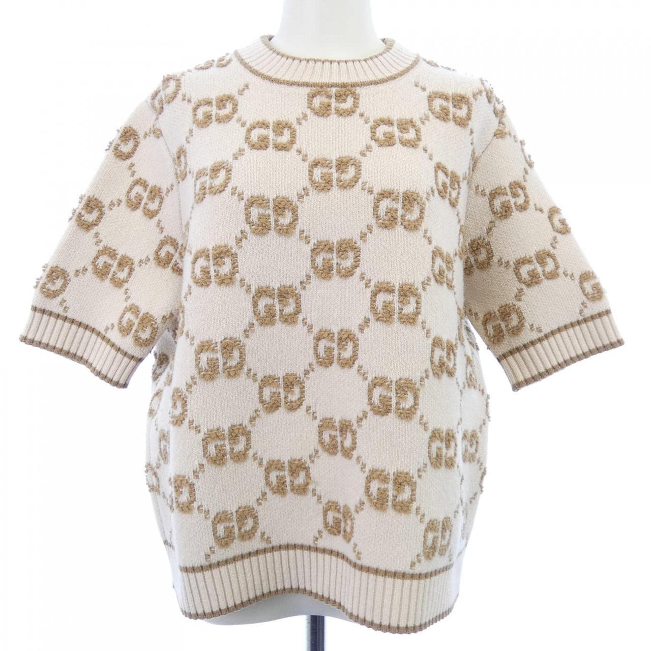 グッチ GUCCI GGブークレウールジャカードトップ 770059 XKCNA ニット