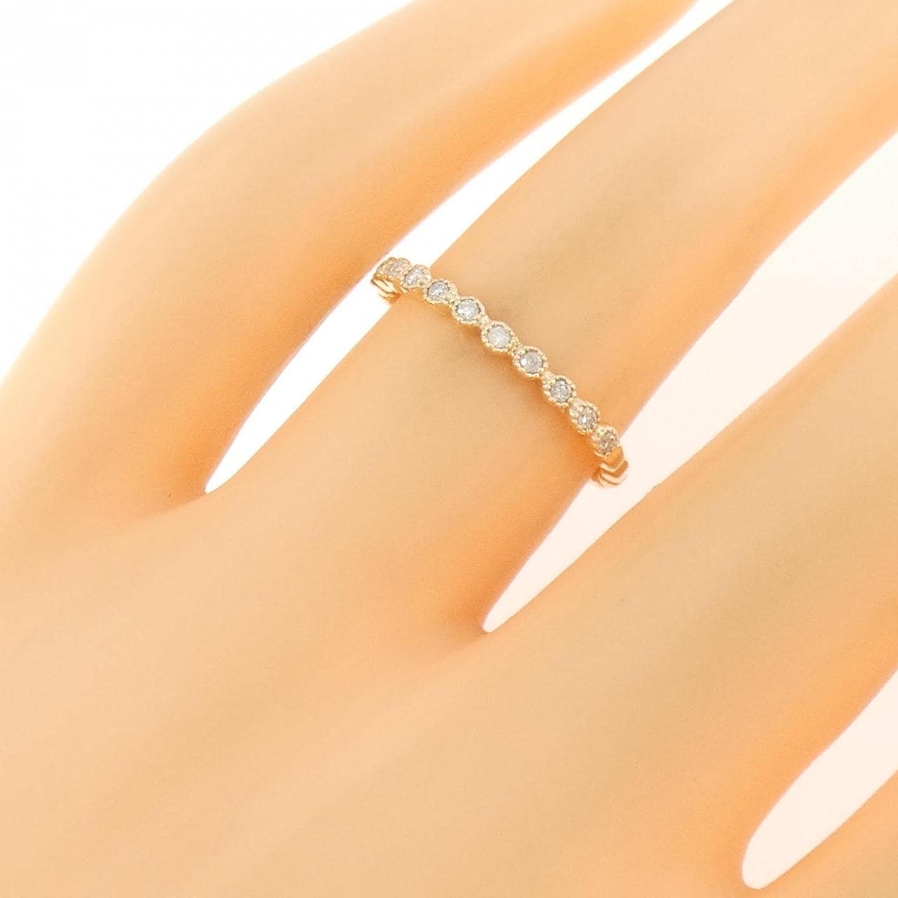 アガット ダイヤモンド リング 0.09CT